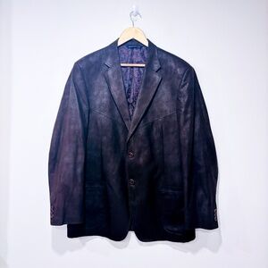 COPPLEY Brown Faux Suede Blazer Western Vintage Tailored | 42R *